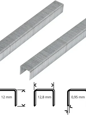 Solange Der Vorrat Reicht Nagler-Klammern 5000 Stück mit 12mm Schenkellänge Druckluft Tacker Klammer für Druckluftnagler, Klammergerät