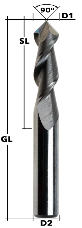 VHM-Multitool 90° Z2 Ø 6 mm ALU Sonderaktion