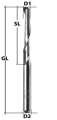 Kracherpreis VHM Fräser 1-Schneider Ø 2 mm
