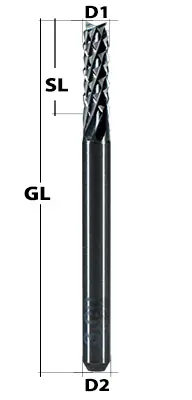 Sichere Zahlung VHM Fräser Diamantverzahnt Ø 1,5 mm