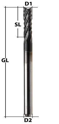 VHM Fräser Diamantverzahnt Ø 2,5 mm Angebot
