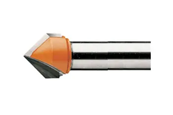 V-Nutfräser 90° Ø 12,7 mm S8 Jetzt Bestellen