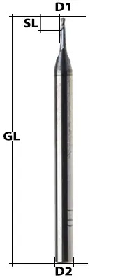 Top-Seller VHM-TIALN-Radienfräser Z2 30° Ø 6 mm