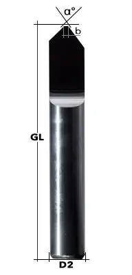 VHM-Kistenstichel 8 mm 92° 0,5 mm Solange Der Vorrat Reicht