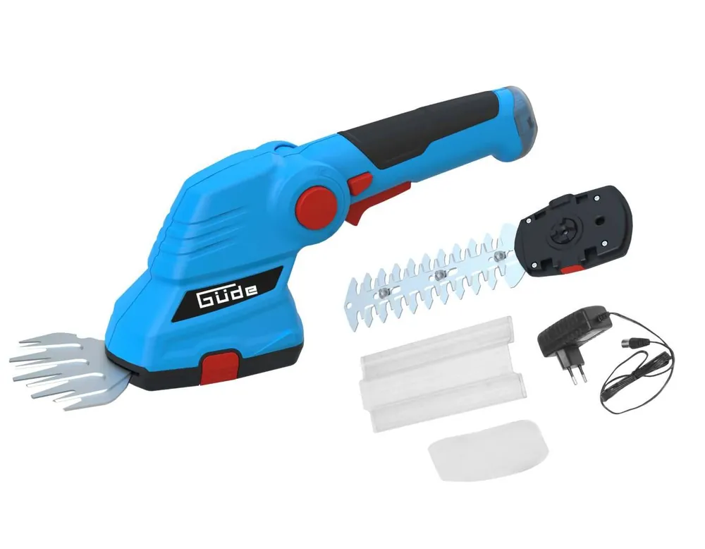 Güde Akku Heckenschere Rasenschere Grasschere Gartenpflegeset Li-Ion GPP 7.2 V Neu