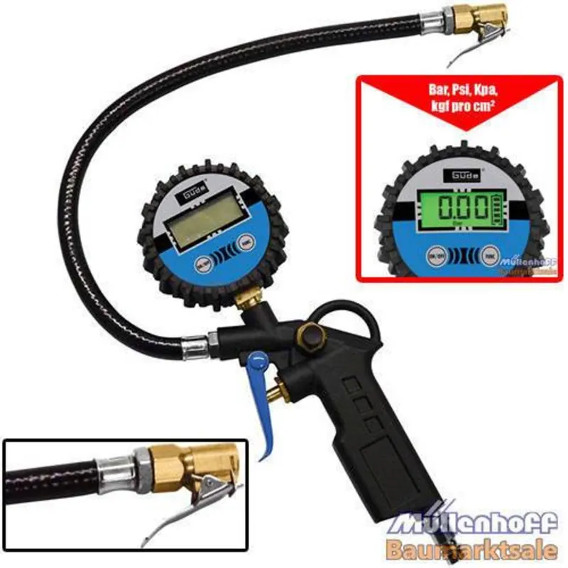 Güde Digitaler Reifenfüller 11E, 1/4 " IG, Druckluftzubehör, Digitalanzeige Bestpreis
