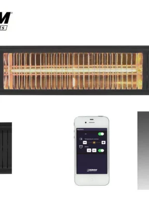 Eurom Heiztrahler Heat & Beat schwarz 2 kW, mit Bluetooth Boxen, App-Steuerung Preisknaller