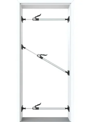 Rabatt SCHNELLSPANN Türspanner 3er Set, Einhandbedienung, 66 - 99 cm