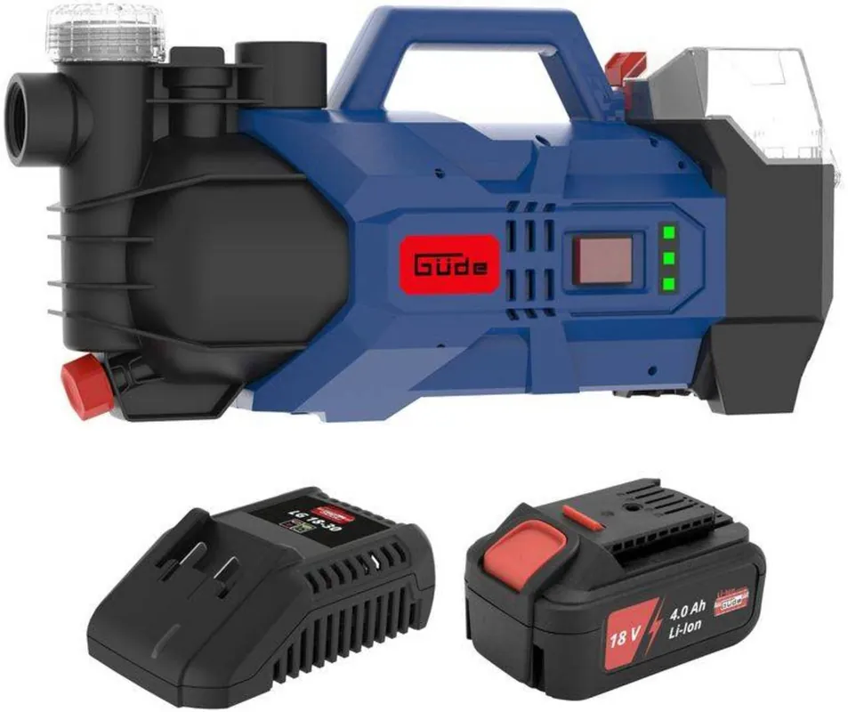 Sale Güde Akku-Gartenpumpe » GP 18-401-30 « ECO Funktion & Wasserfilter