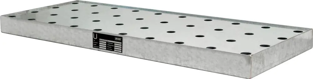 Kleingebindewanne KGW 5/M, verzinkt | 1850x600x60 mm | 38 l | 1782252 Markenware