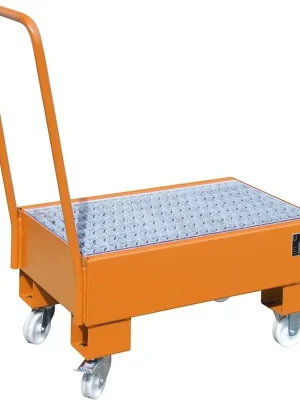 Auffangwanne fahrbar 800x500x415 mm | RAL 2000 orange | 2 | 1784669 Nur Heute