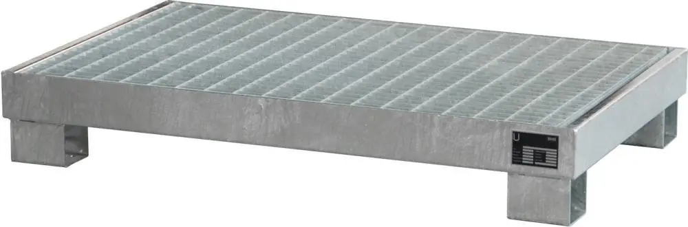 Bestseller Auffangwanne mit GR 1300x800x205 verz | mit Gitterrost | 1300x800x205 mm | verzinkt | 74 l | 6 | 1784670