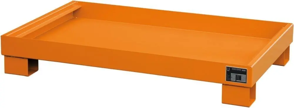 Auffangwanne ohne GR 1300x800x205 lack | ohne Gitterrost | 1300x800x205 mm | RAL 2000 orange | 84 l | – | 1782623 Nur Heute