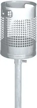 Abfallbehälter 30 l verz.B350xT350xH1200 mm VAR | feuerverzinkt | 1772550 Saisonangebot