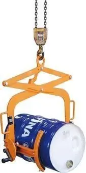 Sichere Zahlung Fasswendezange FWZ 60 l | für 1x 60-l-Fass | 100 kg | 320x805x905 mm | lackiert RAL 2000 | 1782416