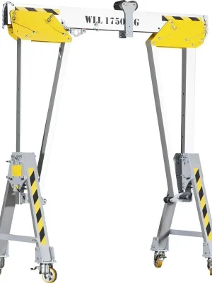 Alu-Portalkran RLPK-S-5 fahrbar / klappbar 1000kg | Small | 1000 kg | 5000 mm | 3770 mm | 4496 mm | 1594–2194 mm | 34–634 mm | 1115 mm | 1780231 Direktkauf