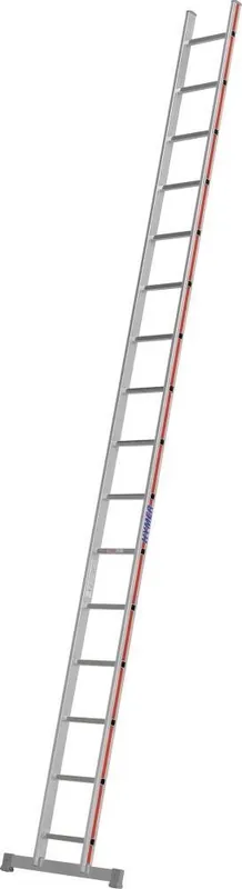 Geprüft Sprossenanlegeleiter 16 Sprossen Lange 4,59m HYMER | 5,45 m | 3,45 m | 16 | 66 mm | 4,59 m | 355/810 mm | 1769262