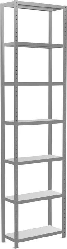 Billig Steckregal m.LängenriegelB1000xT800xH3000 mm Anbaufeld 7 Böden vzk Fachlast 150kg | Grundregal | 7 | 3000x1000x800 mm | 1,5 t | 1774979