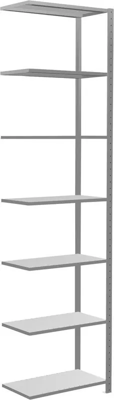 Begrenztes Angebot Steckregal m.LängenriegelB750xT400xH3000 mm Anbaufeld 7 Böden vzk Fachlast 150kg | Anbauregal | 7 | 3000x750x400 mm | 1,6 t | 1775003