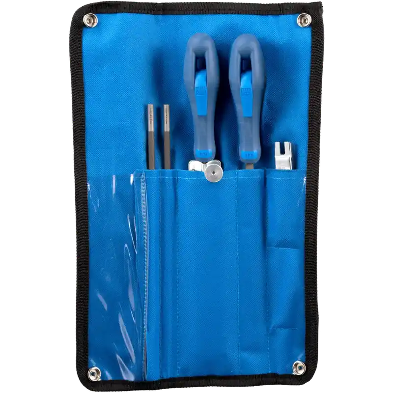 Abverkauf PFERD Kettensägenschärf-Set 5,5mm 5/32" für Kettenteilung 3/8", 404" in Rolltasche | .404 | 5,5 mm | 1062440