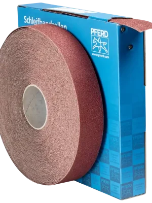 Zertifiziert PFERD Korund Schleifbandrolle Gewebe SBR 50mmx50m A40 | 40 | 50 mm | 50 m | 1069535