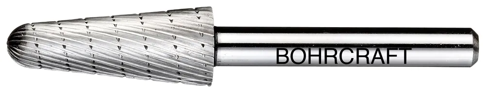 Abverkauf Bohrcraft HSS-Frässtift Form L Rundkegel 12,0 mm / Einfachverz. mit Spanbrecher in BC Verp. | 12 mm | 1078550