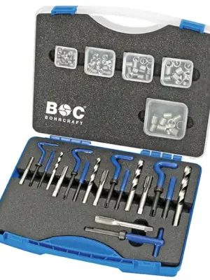 Bohrcraft Komb.-Gewindereparatursatz in Kunststoffkoffer 104-tlg. M6 - M14 // GR-M614 PROFI-PLUS | 1082670 Ausverkauf