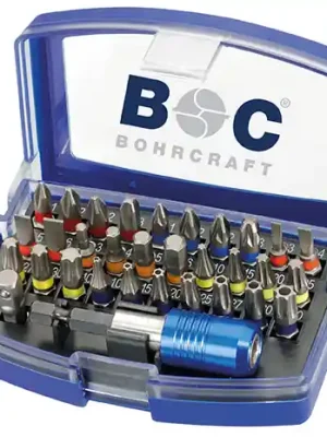 Knallerangebot Bohrcraft Schrauber-Bits 1/4" Schaft in Kunststoff-Box PB 32-3 32-tlg.Schlitz3-6/PZ+PH 1-3 /Tx+TT10-40/SW3-6 | 1085879
