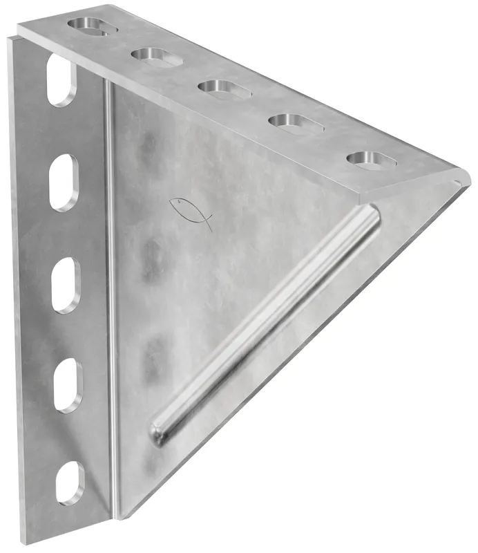 Mega-Angebot Fischer Winkelkonsole WK 200/200 fvz | Feuerverzinkter Stahl | 200 mm | 200 mm | Stahl S235 JR (Werkstoff-Nr. 1.0037) nach DIN EN 10025 | 1,8 kN | 1146585