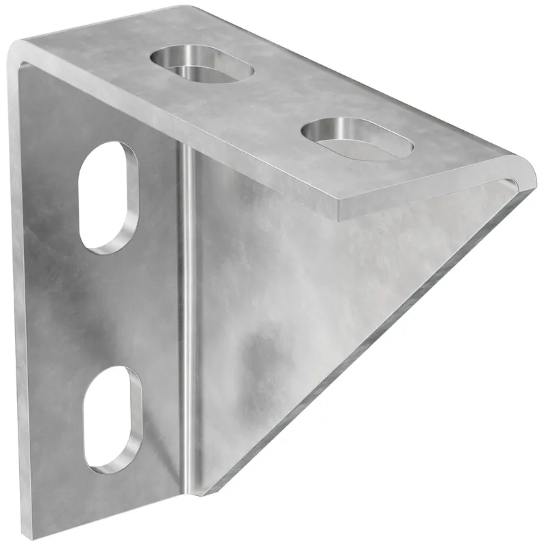 Neu Fischer Winkelkonsole WK 100/100 fvz | Feuerverzinkter Stahl | 100 mm | 100 mm | Stahl S235 JR (Werkstoff-Nr. 1.0037) nach DIN EN 10025 | 4 kN | 1146579