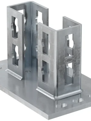Super-Preis Fischer Sattelflansch PSF 62D | Galvanisch verzinkter Stahl | 62D | 1146326