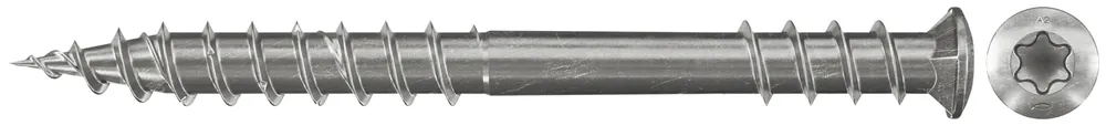 Angebot Fischer Terrassenschraube 5,5x70 SK TX TG A2 200 | 70 mm | 35 mm | 5,5 x 70 mm | 7,5 mm | 1147200