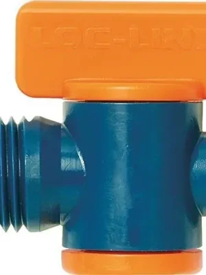 LOC-LINE Abstellhahn 2-teilig für Kühlmittelschlauch 1/4" NPT-Außengewinde | Abstellhähne mit Außengewinde | 2 Stück | 1/4" | 1414005 Sichere Zahlung