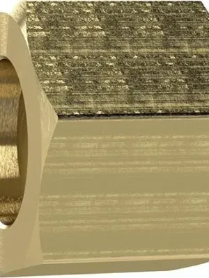 Riegler Überwurfmutter Messing 6-kant G1/4" für Tülle Schlauch-Innen-Ø | 15 mm | G 1/4 Zoll | 17 mm | LW 4, LW 6 mm | 1411716 Preisknaller