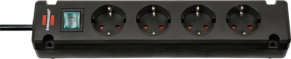 Brennenstuhl Steckdosenleiste 4-fach H05VV-F3G1,5 1,5m Bremounta USB | 1,5 m | 315 mm | 4 Stück | 1104942 Nur Heute