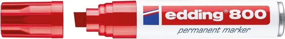 edding Permanentmarker 800 rot | rot | 1416329 Finale Aktion