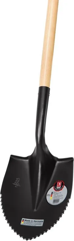 IDEAL Spatenschaufel schwarz klein Wellenschl m. Stiel | 1414872 Top-Seller