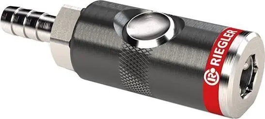 Super-Preis Riegler Sicherheitskupplung mit Druckknopf drehbar, NW 7,4mm Tülle 9mm | 9 mm | 1406923
