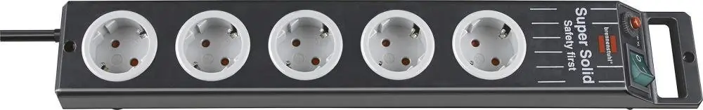 Preis Gesenkt Brennenstuhl Steckdosenleiste 5-fach H05VV-F3G1,5 2,5m Super-Solid | 5 Stück | 1105082
