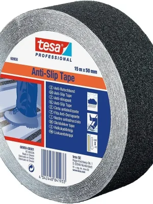 Bestpreis tesa® tesa Anti-Rutsch 15m x 50mm, schwarz | schwarz | 50 mm | 1403914