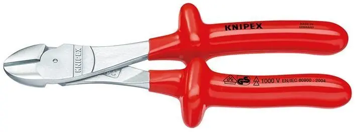 Neu Im Sortiment KNIPEX VDE-Kraft-Seitenschneider aus Chrom-Vanadium-Hochleistungsstahl, Kopf verchromt, Griffe tauchisoliert online kaufen