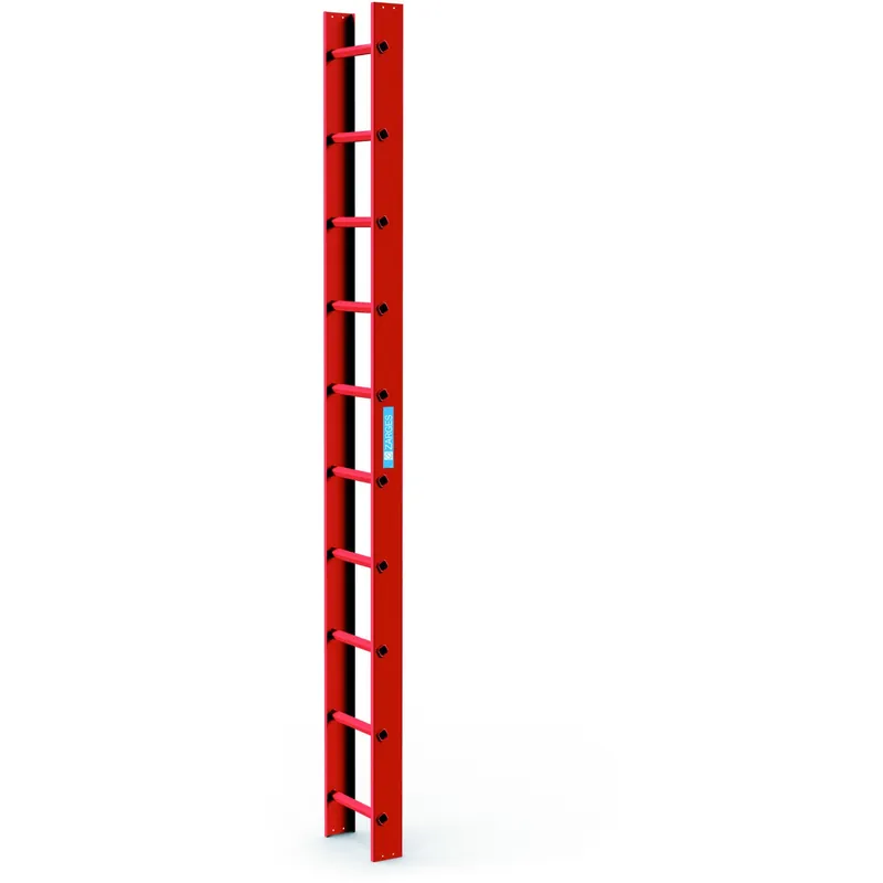 Zarges Dachleiter 2,8 m Ziegelrot 10 Sprossen | Ziegelrot | 10 | 1054608 Saisonangebot