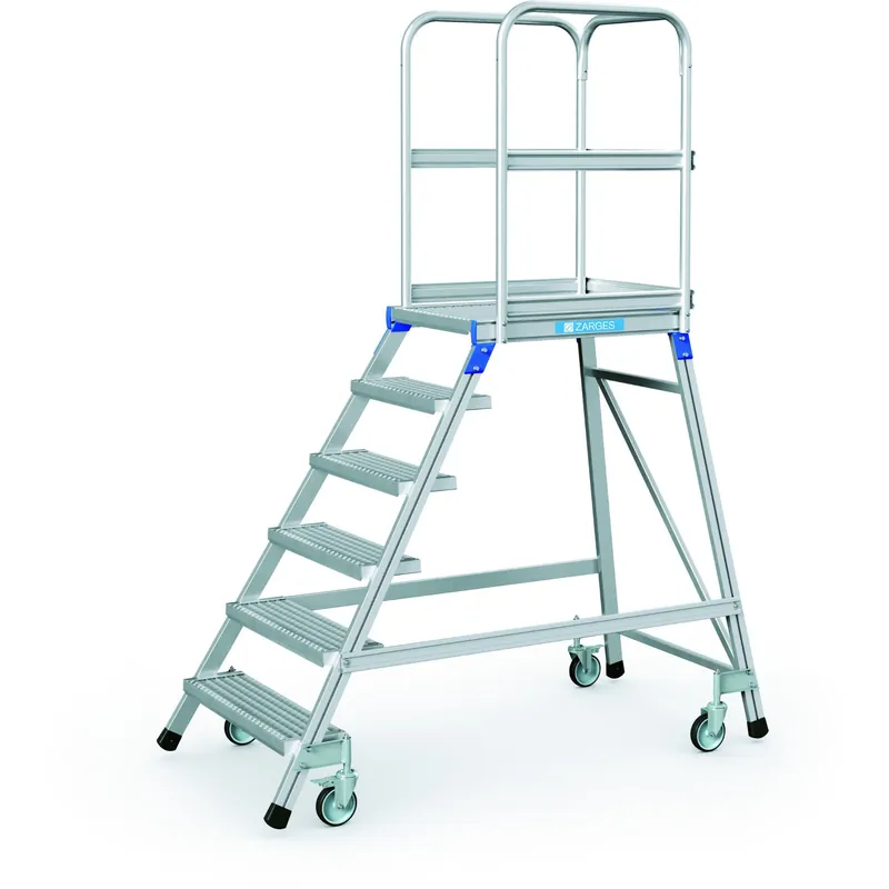 Zarges Podesttreppe, einseitig 6 Stufen | 59,7 kg | einseitig 6 Stufen | 1055493 Solange Der Vorrat Reicht