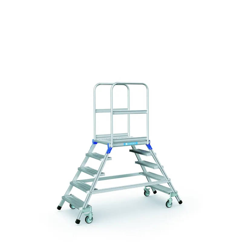 Zarges Podesttreppe, beidseitig 5 Stufen | 41 kg | beidseitig 5 Stufen | 1055455 Wochenendangebot
