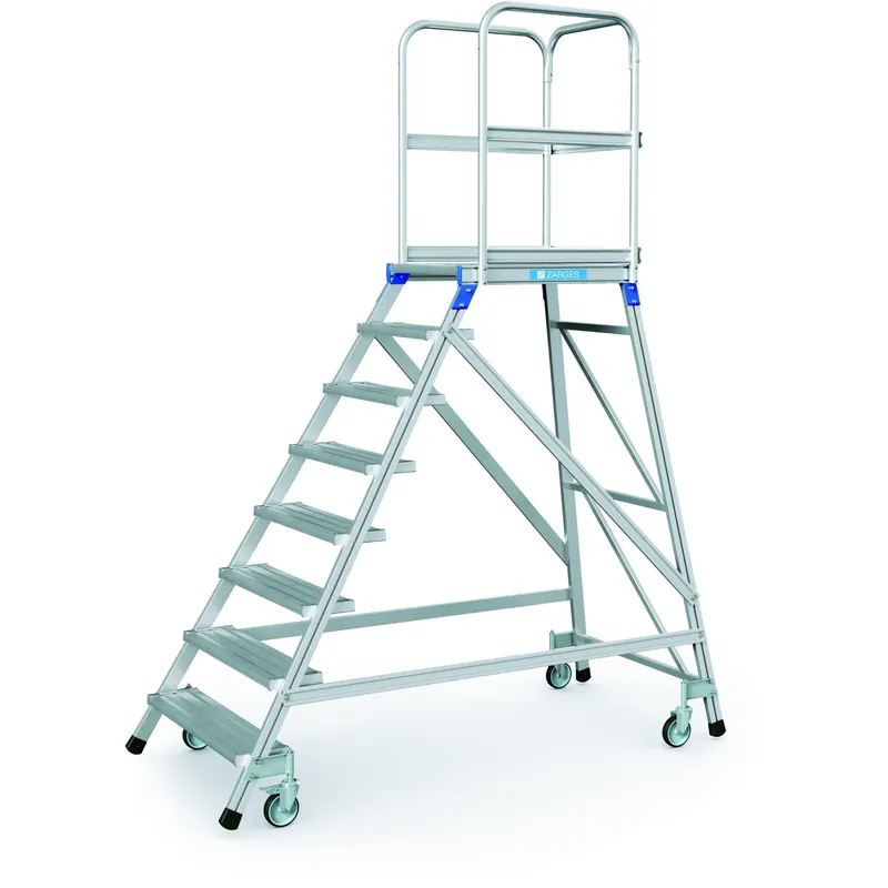 Billig Zarges Podesttreppe, einseitig 8 Stufen | 45,6 kg | einseitig 8 Stufen | 1055475