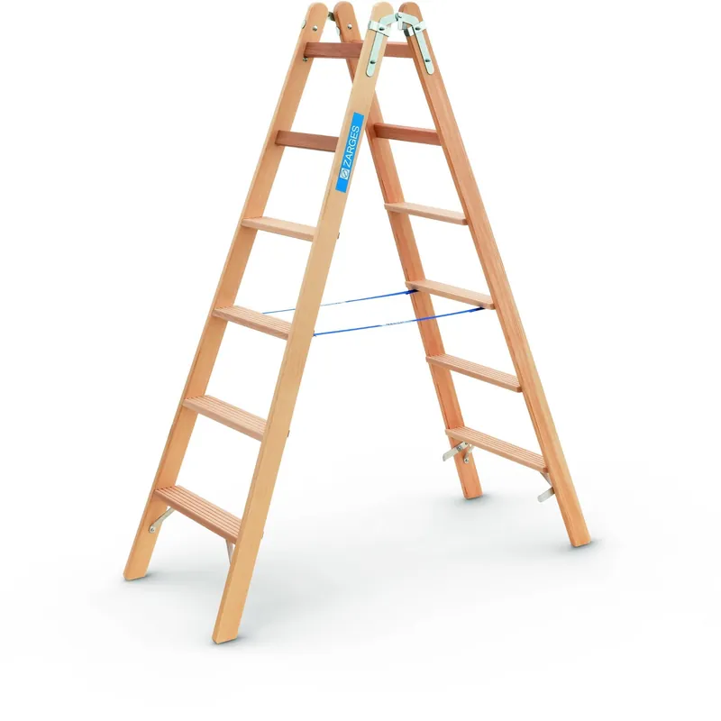 Knallerangebot Zarges Crestastep B - Holz-Stufenleiter 2 x 6 Stufen | 2 x 6 | 1054665