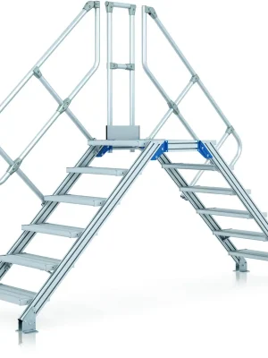 Begrenztes Angebot Zarges LM-Überstieg 60° 11 Stufen, 600 mm breit, Höhe 2.630 mm | 60 ° | 11 | 600 mm | 1055124