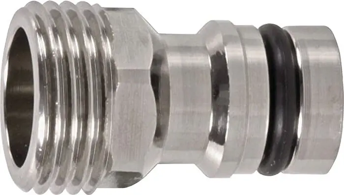 Geprüft Gerätestecker GEKA plus-Stecksystem MS vernickelt AG 1/2 Zoll SB KARASTO, Menge 5 Stk