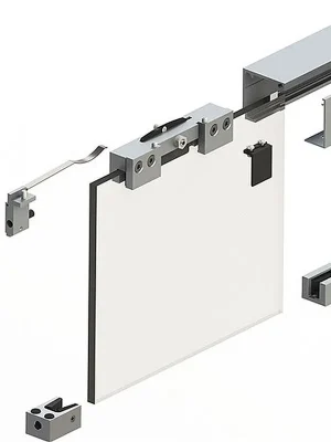Woelm Schiebesyst.GT-L 80 2000mm EV1 elox.GLT 8-10.76mm Kompletts.710-900mm Wm.HELM Aktuell