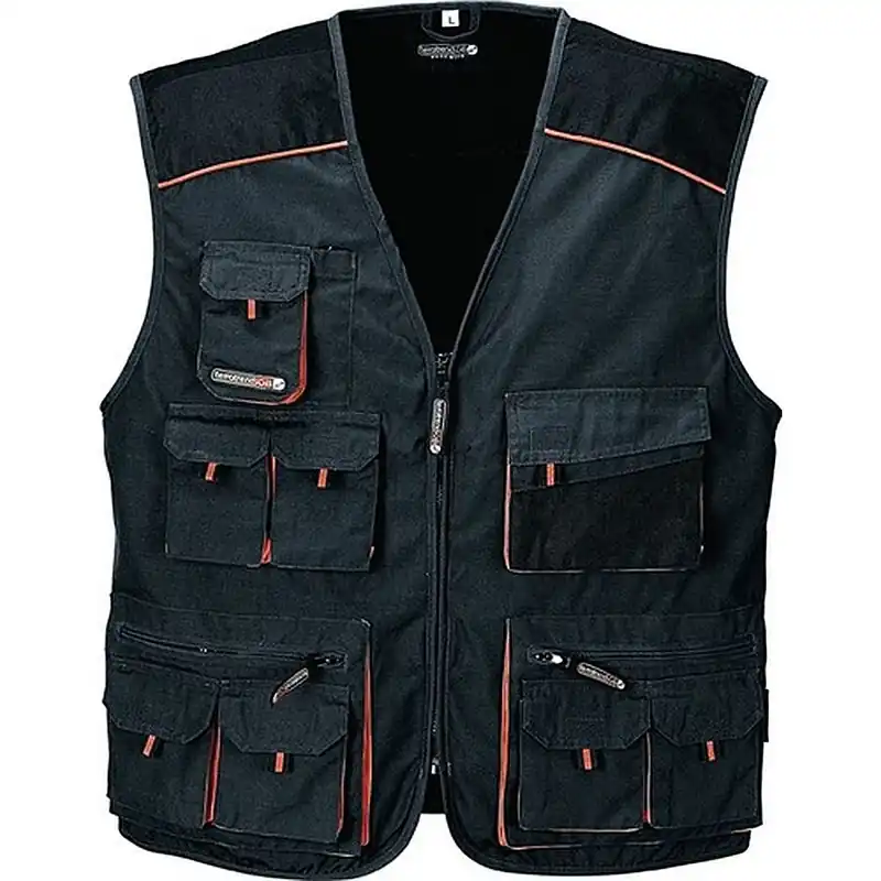 Heißes Angebot Terrax Weste Gr.48 dunkelgrau/schwarz/orange TERRATREND